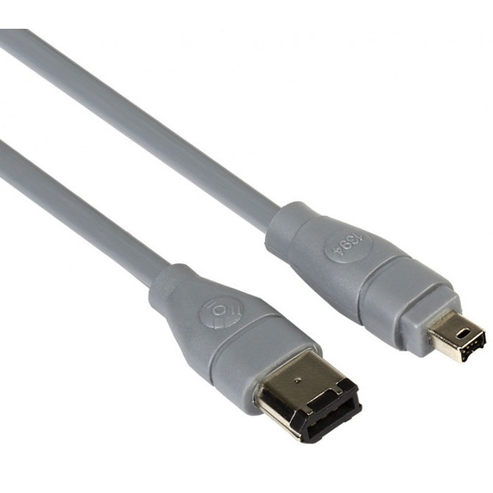 SmartBuy KA118-50 кабель FireWire (1,8 м)KA118-50 SmartBuy KA118-50 кабель FireWire (1,8 м)KA118-50Кабель SmartBuy KA118-50 применяется для создания сетей, подключения внешних дисковых устройств, miniDV камер, массивов RAID, принтеров и сканеров к компьютеру.Напряжение: 8 — 40 В Скорость передачи данных: 100, 200 и 400 Мбит/сСовместимость: цифровые устройства с разъемом 4pin