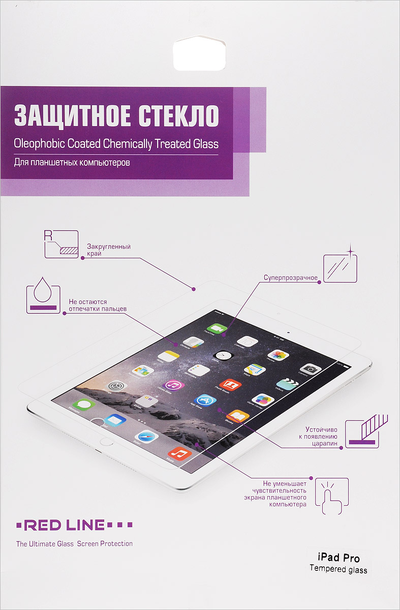 Red Line защитное стекло для iPad ProУТ000007652 Red Line защитное стекло для iPad ProУТ000007652Защитное стекло Red Line для iPad Pro с диагональю 12,9 предназначено для защиты поверхности экрана от царапин, потертостей, отпечатков пальцев и прочих следов механического воздействия. Оно имеет окаймляющую загнутую мембрану, а также олеофобное покрытие. Изделие изготовлено из закаленного стекла высшей категории, с высокой чувствительностью и сцеплением с экраном.