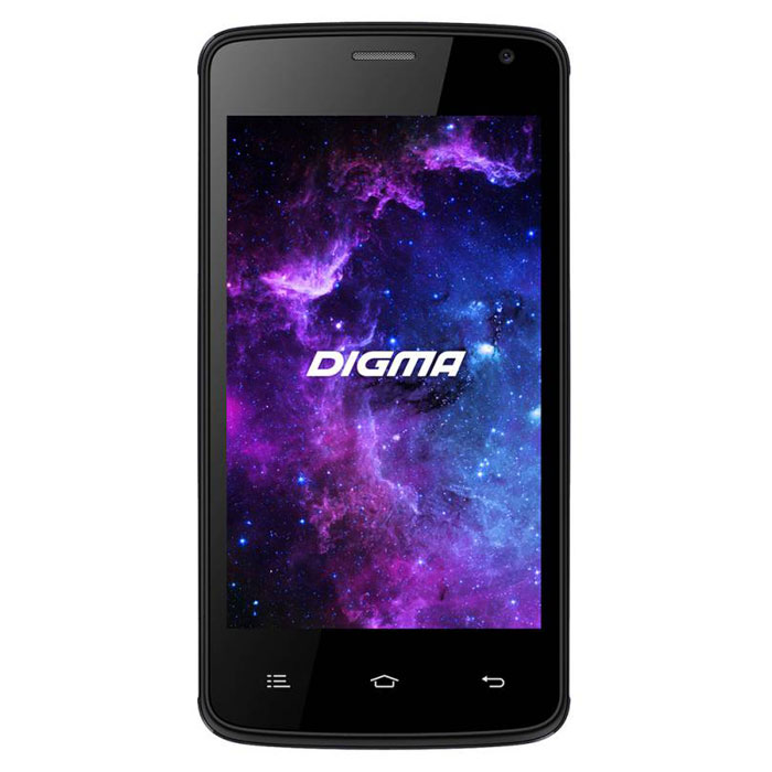 Digma Linx A400 3G, Dark GreyLT4001PG Digma Linx A400 3G, Dark GreyLT4001PGСмартфон Digma Linx A400 3G – компактная модель с четырехдюймовым сенсорным экраном и небольшими размерами, которые дают возможность управления функциями устройства одной рукой и помогают потреблять совсем небольшое количество энергии. Заряда батареи смартфона хватает примерно для 9 часов разговора или 15 дней работы в режиме ожидания.Встроенный высокосортной передатчик Wi-Fi позволяет вам быстро установить соединение с точкой доступа. Две SIM-карты дают возможность сочетать наиболее выгодные тарифные планы для голосового общения или мобильного интернета. Современный четырехъядерный процессор легко справляется с работой в режиме многозадачности.Смартфон Digma Linx A400 3G оснащен двумя камерами: основная 2-мегапиксельная со светодиодной вспышкой поможет вам получить четкие снимки даже при слабом освещении. Фронтальная камера позволит делать звонки по видеосвязи.Функция GPS без труда определит местоположение пользователя, поможет построить маршрут или отметить интересующую вас точку на местности. Телефон сертифицирован EAC и имеет русифицированную клавиатуру, меню и Руководство пользователя.