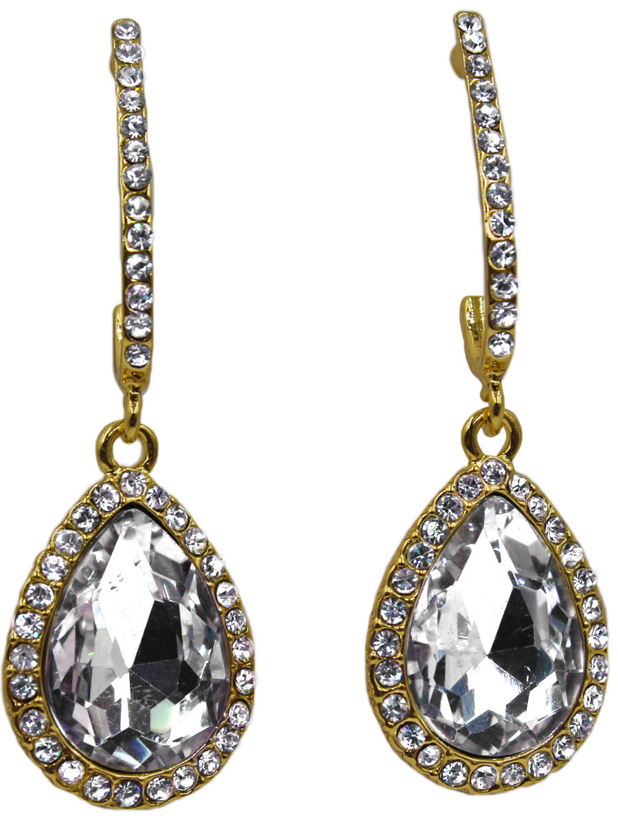Серьги Taya, цвет: золото, прозрачный. T-B-11265-EARR-GL.CLEARПуссеты (гвоздики) Серьги Taya, цвет: золото, прозрачный. T-B-11265-EARR-GL.CLEARПуссеты (гвоздики)Серьги-гвоздики с заглушкой металл-пластик изготовлены из гипоаллергенного бижутерного сплава. Серьги с каплевидной подвеской и вставкой из прозрачного кристалла.