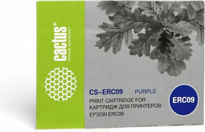 Cactus CS-ERC09, Magenta картридж ленточный для Epson ERC09CS-ERC09 Cactus CS-ERC09, Magenta картридж ленточный для Epson ERC09CS-ERC09Картридж ленточный Cactus CS-ERC09 для матричных принтеров Epson ERC09.Расходные материалы Cactus для печати максимизируют характеристики принтера. Они обеспечивают повышенную четкость изображения и надежное качество печати.