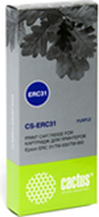 Cactus CS-ERC31, Purple картридж ленточный для Epson ERC 31/TM-930/950CS-ERC31 Cactus CS-ERC31, Purple картридж ленточный для Epson ERC 31/TM-930/950CS-ERC31Картридж ленточный Cactus CS-ERC31 для матричных принтеров Epson ERC 31/TM-930/950.Расходные материалы Cactus для печати максимизируют характеристики принтера. Они обеспечивают повышенную четкость изображения и надежное качество печати.