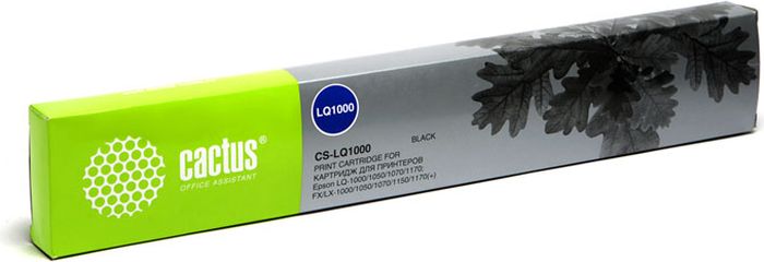 Cactus CS-LQ1000, Black картридж ленточный для Epson LQ-1000/1050/1070/1170/FX/LX-1000/1050/1070/1150/1170CS-LQ1000 Cactus CS-LQ1000, Black картридж ленточный для Epson LQ-1000/1050/1070/1170/FX/LX-1000/1050/1070/1150/1170CS-LQ1000Картридж ленточный Cactus CS-LQ1000 для матричных принтеров Epson LQ-1000/1050/1070/1170/FX/LX-1000/1050/1070/1150/1170.Расходные материалы Cactus для печати максимизируют характеристики принтера. Они обеспечивают повышенную четкость изображения и надежное качество печати.