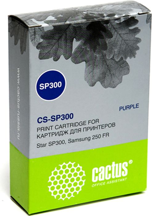 Cactus CS-SP300, Purple картридж ленточный для Samsung 250 FR/Star SP300CS-SP300 Cactus CS-SP300, Purple картридж ленточный для Samsung 250 FR/Star SP300CS-SP300Картридж ленточный Cactus CS-SP300 для матричных принтеров Samsung 250 FR/Star SP300/.Расходные материалы Cactus для печати максимизируют характеристики принтера. Они обеспечивают повышенную четкость изображения и надежное качество печати.
