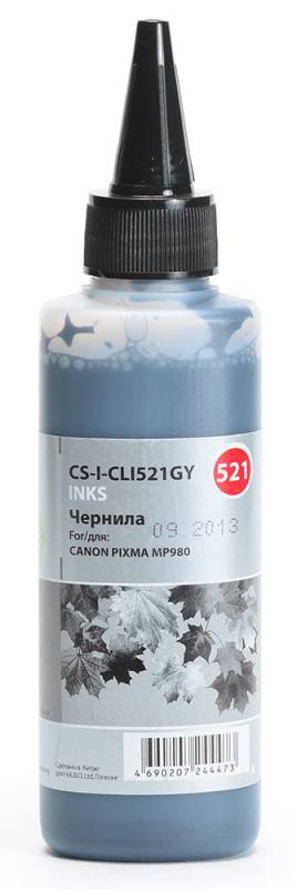 Cactus CS-I-CLI521GY, Gray чернила для Canon Pixma MP540/MP550/MP620/MP630/MP640/MP660CS-I-CLI521GY Cactus CS-I-CLI521GY, Gray чернила для Canon Pixma MP540/MP550/MP620/MP630/MP640/MP660CS-I-CLI521GYЧернила Cactus CS-I-CLI521GY предназначены для перезаправки картриджей принтеров Canon Pixma MP540/MP550/MP620/MP630/MP640/MP660. Они обеспечивают отличное качество печати устройства.