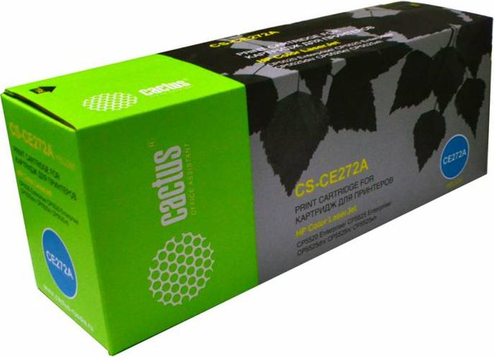 Cactus CS-CE272A, Yellow тонер-картридж для HP LJ Ent CP5525CS-CE272A Cactus CS-CE272A, Yellow тонер-картридж для HP LJ Ent CP5525CS-CE272AТонер-картридж Cactus CS-CE272A для лазерных принтеров HP LJ Ent CP5525.Расходные материалы Cactus для лазерной печати максимизируют характеристики принтера. Обеспечивают повышенную чёткость чёрного текста и плавность переходов оттенков серого цвета и полутонов, позволяют отображать мельчайшие детали изображения. Гарантируют надежное качество печати.