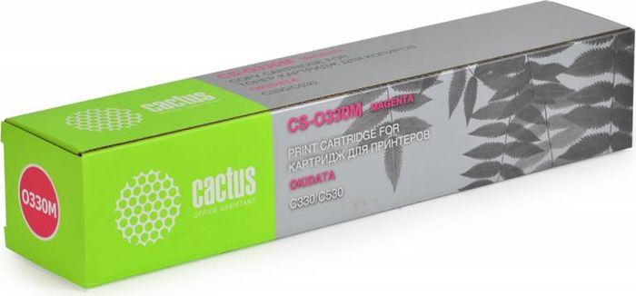 Cactus CS-O330M, Magenta тонер-картридж для Oki C330/C530CS-O330M Cactus CS-O330M, Magenta тонер-картридж для Oki C330/C530CS-O330MТонер-картридж Cactus CS-O330M для лазерных принтеров Oki C330/530.Расходные материалы Cactus для лазерной печати максимизируют характеристики принтера. Обеспечивают повышенную чёткость чёрного текста и плавность переходов оттенков серого цвета и полутонов, позволяют отображать мельчайшие детали изображения. Гарантируют надежное качество печати.