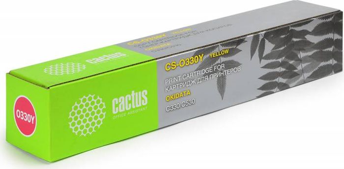 Cactus CS-O330Y, Yellow тонер-картридж для Oki C330/C530CS-O330Y Cactus CS-O330Y, Yellow тонер-картридж для Oki C330/C530CS-O330YТонер-картридж Cactus CS-O330Y для лазерных принтеров Oki C330/530.Расходные материалы Cactus для лазерной печати максимизируют характеристики принтера. Обеспечивают повышенную чёткость чёрного текста и плавность переходов оттенков серого цвета и полутонов, позволяют отображать мельчайшие детали изображения. Гарантируют надежное качество печати.