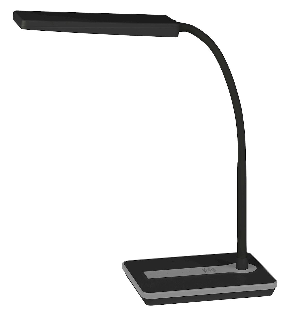 Настольный светильник ЭРА NLED-446-9W-BK, цвет: черныйNLED-446-9W-BK Настольный светильник ЭРА NLED-446-9W-BK, цвет: черныйNLED-446-9W-BKСветильник со светодиодами (LED) в качестве источников света, которые экономят до 90% электроэнергии и не требуют замены на протяжении всего срока службы светильника.Сенсорный переключатель на основании.Четырехступенчатый диммер для регулировки яркости.Высота плафона регулируется гибкой стойкой, направление света регулируется поворотом плафона в любом направлении.Теплый свет, аналогичный свету лампы накаливания - цветовая температура 3000К.