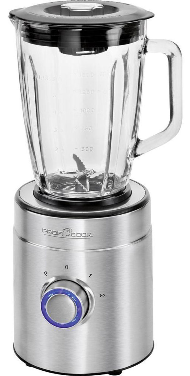 Profi Cook PC-UM 1086 блендерPC-UM 1086 Profi Cook PC-UM 1086 блендерPC-UM 1086Блендер Profi Cook PC-UM 1086 позволит сделать ваш повседневный рацион питания более разнообразным. Данная техника рассчитана на измельчение разных видов продуктов. При помощи него вы без труда измельчите овощи, смешаете любые ингредиенты, приготовите коктейли и соки, взобьете кремы и многое другое. При своей высокой функциональности блендер не занимает много места на кухонном столе. Он весьма компактен, а наличие нескольких режимов работы позволит без труда получить желаемый результат при измельчении продуктов.Съёмный нож с 6 лезвиями из нержавеющей сталиРучка управления с голубой подсветкойМаксимальная скорость 21 000 об/мин