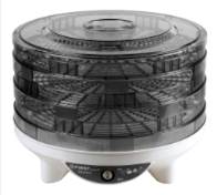First FA-5125, black-White сушилка для овощейFA-5125 black-White First FA-5125, black-White сушилка для овощейFA-5125 black-WhiteЭлектросушитель для овощей и фруктов с тремя поддонами First FA-5125 имеет большую емкость и хорошую производительность. Он предназначен для сушки фруктов (яблоки, груши, и т.д.), ягод, овощей, а также других продуктов (например сушка и вяление мяса) в домашних условиях. В данном приборе также установлен мощный вентилятор.