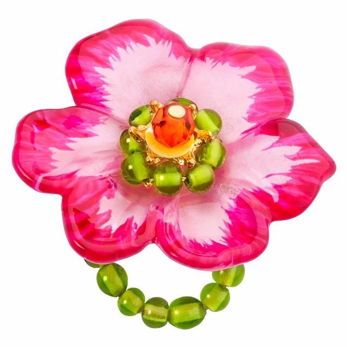 Кольцо Lalo Treasures G&G, цвет: розовый, зеленый. R6969mКоктейльное кольцо Кольцо Lalo Treasures G&G, цвет: розовый, зеленый. R6969mКоктейльное кольцоИзысканное кольцо оригинального дизайна Lalo Treasures изготовлено из ювелирной смолы ярких цветов.Изделие выполнено в виде утонченного цветка. Скругленные углы элемента идеально подходят для нежных женских пальцев - изящество и сама элегантность. Очень винтажно смотрится на руке.Кольцо Lalo подчеркнет вашу утонченность и изысканный вкус. Изделие регулируется по размеру.