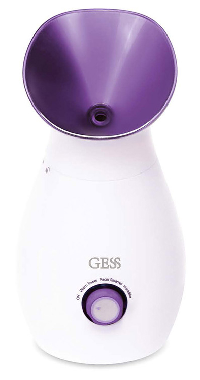 Gess Fruit Sauna фруктовая паровая сауна для лица. GESS-701GESS-701 Gess Fruit Sauna фруктовая паровая сауна для лица. GESS-701GESS-701ФРУКТОВАЯ ПАРОВАЯ САУНА 3 в 1:, подогрев полотенец, увлажнитель воздуха, сауна;• Позволяет не только распаривать лицо, но и проводить настоящие SPA процедуры в домашних условиях;• В «Fruit Sauna» Вы можете поместить фрукты и овощи, настои лечебных трав и цветов, молоко, эфирные масла и прочее;• Данное устройство можно использовать в гардеробной, спальне или небольших комнатах в качестве увлажнителя в течение короткого времени;• Все компоненты помещаются в стаканчик внутрь сауны и находятся там в условиях паровой бани.