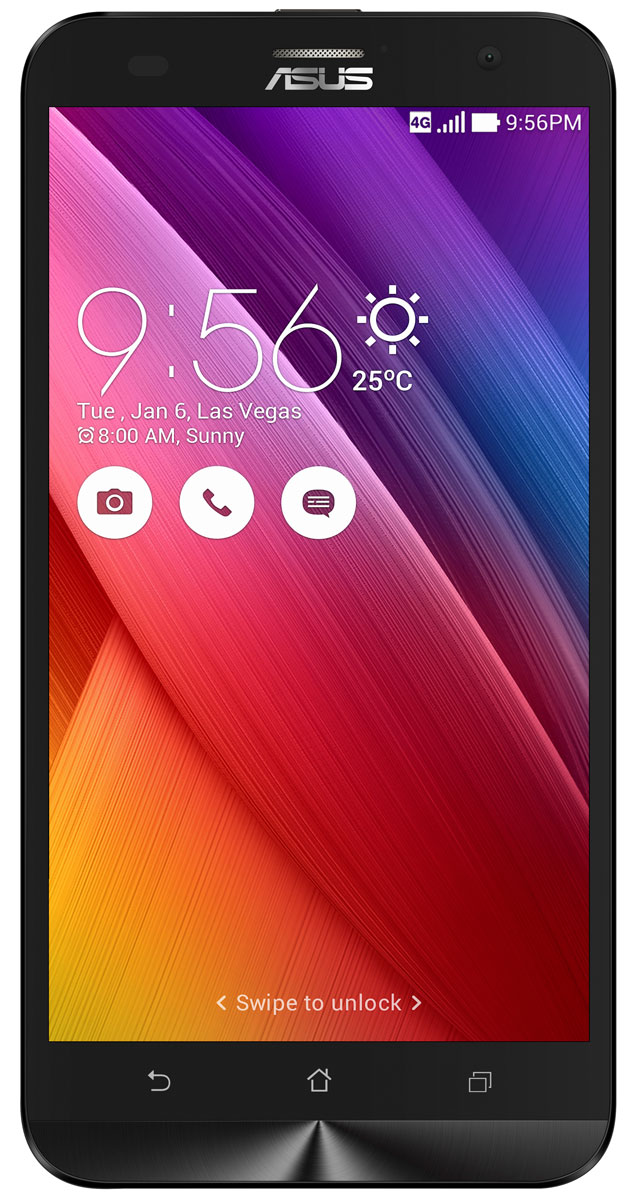 ASUS ZenFone 2 Laser ZE550KL 32GB, Black90AZ00L1-M02710 ASUS ZenFone 2 Laser ZE550KL 32GB, Black90AZ00L1-M02710ZenFone 2 Laser (ZE550KL) – это новый смартфон Asus, обладающий красивым и невероятно тонким корпусом с продуманной эргономикой.Смартфон ZenFone 2 Laser (ZE550KL) выполнен в изящном корпусе, толщина боковых граней которого составляет всего 3,5 мм. Обладая эргономичной формой, он украшен традиционным для мобильных устройств Asus узором из концентрических окружностей с углублениями размером 0,13 мм. Оригинальным и весьма удобным решением в его дизайне является расположенная на задней панели корпуса кнопка, с помощью которой можно делать фотоснимки, изменять громкость звука и т.д.Дополнительной компактности корпуса ZenFone 2 Laser (ZE550KL) удалось добиться за счет уменьшения толщины экранной рамки. Отношение размера экрана к размеру передней панели составляет целых 70%!За высокую скорость работы ZenFone 2 Laser (ZE550KL) в различных приложениях отвечает современный процессор Qualcomm, а поддержка LTE означает обмен данными в мобильных сетях на скорости до 150 Мбит/с.Gorilla Glass 4 – последняя версия защитного покрытия дисплея от разработчиков Corning. Она вдвое прочнее предыдущей версии в тесте на падение, обладает в 2,5 раза большей остаточной прочностью и на 85% долговечней при ежедневном использовании.Asus ZenFone 2 Laser (ZE550KL) оснащается 13-мегапиксельной камерой для съемки фотографий и видео в высоком разрешении. Отличительной особенностью модели является лазерная фокусировка, которая минимизирует смазывание изображения за счет моментального срабатывания. В устройстве реализовано множество технологий и функций, направленных на улучшение качества фотоснимков.В режиме низкой освещенности камера смартфона объединяет каждые четыре пикселя датчика изображения в один для увеличения светочувствительности на 400%. При этом также минимизируется цветовой шум и увеличивается контрастность.В смартфоне Asus ZenFone 2 Laser (ZE550KL) реализован пользовательский интерфейс ZenUI, разработанный специально для мобильных устройств Asus. Отличаясь современным дизайном и удобством представления информации, он отражает концепции свободы самовыражения и общения без границ.