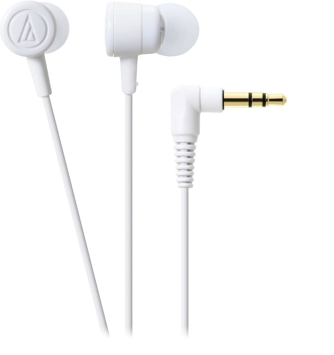 Audio-Technica ATH-CKL220, White наушники15118455 Audio-Technica ATH-CKL220, White наушники15118455Вставные наушники Audio-Technica ATH-CKL220 являются обновленной версией модели ATH-CKL202. Это универсальные вставки с пассивной шумоизоляцией, предназначенные для каждодневного использования как с портативной техникой, так и другими устройствами. ATH-CKL220 – стильные, производительные и доступные наушники.Кабель с защитой от спутывания, экранировкой от шумов и механически изменяемой длиной натяжения.Четыре пары амбушюров в комплекте.