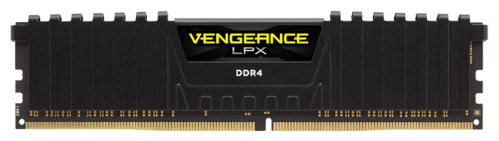 Corsair Vengeance LPX DDR4 16Gb 2666 МГц модуль оперативной памяти (CMK16GX4M1A2666C16)CMK16GX4M1A2666C16 Corsair Vengeance LPX DDR4 16Gb 2666 МГц модуль оперативной памяти (CMK16GX4M1A2666C16)CMK16GX4M1A2666C16Модуль памяти Vengeance LPX разработан для более эффективного разгона процессора. Теплоотвод выполнен из чистого алюминия, что ускоряет рассеяние тепла, а восьмислойная печатная плата значительно эффективнее распределяет тепло и предоставляет обширные возможности для разгона. Каждая интегральная микросхема проходит индивидуальный отбор для определения уровня потенциальной производительности.Форм-фактор DDR4 оптимизирован под новейшие материнские платы серии Intel X99/100 Series и обеспечивает повышенную частоту, расширенную полосу пропускания и сниженное энергопотребление по сравнению с модулями DDR3. В целях обеспечения стабильно высокой производительности модули Vengeance LPX DDR4 проходят тестирование совместимости на материнских платах серии X99/100 Series. Имеется поддержка XMP 2.0 для удобного разгона в автоматическом режиме.Максимальная степень разгона ограничивается рабочей температурой. Уникальный дизайн теплоотвода Vengeance LPX обеспечивает оптимальный отвод тепла от интегральных микросхем в канал охлаждения системы, чтобы вы могли добиться большего.Vengeance LPX будет готов к появлению первых материнских плат Mini-ITX и MicroATX для памяти DDR4. Его компактный форм-фактор оптимально подходит для размещения в небольших корпусах или в системах, где требуется оставить свободным максимум внутреннего пространства.