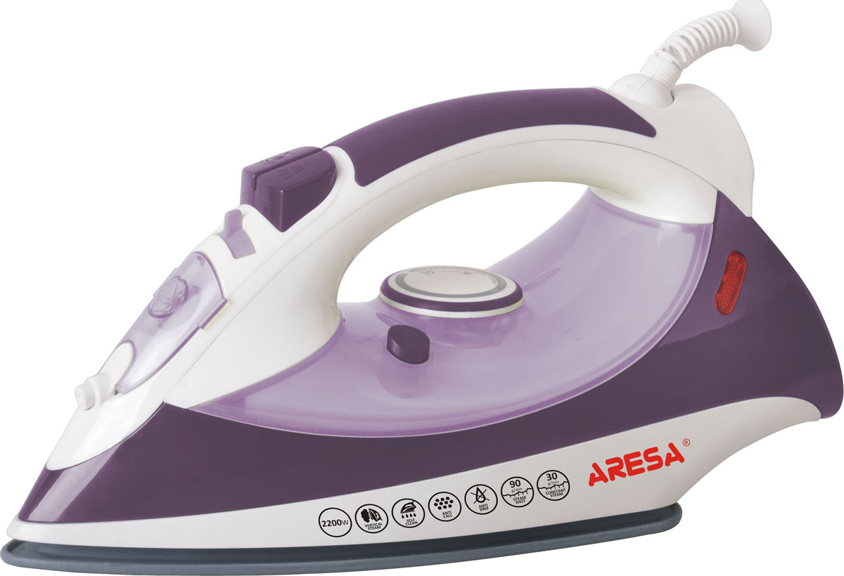 Aresa AR-3103 утюгAR-3103 Aresa AR-3103 утюгAR-3103Утюг Aresa AR-3103 поможет добиться быстрой, эффективной и качественной глажки благодаря широкому набору функций. Его подошва великолепно скользит по любой ткани и устойчива к различным повреждениям. Быстрый нагрев прибора обеспечивает впечатляющая мощность - 2200 Вт. Прибор оснащен функцией парового удара для разглаживания глубоких складок, грубых тканей и пересушенных вещей. Для работы с тонкими и деликатными тканями утюг имеет режим разбрызгивания. Шарнирное вращение шнура на 360° не перекручивается у основания и тем самым делает процесс глажки более удобным и комфортным.