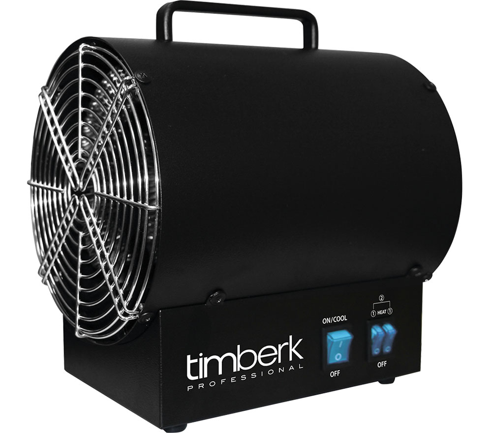 Timberk TIH R2S 3K тепловая пушкаTIH R2S 3K Timberk TIH R2S 3K тепловая пушкаTIH R2S 3KTimberk TIH R2S 3K - тепловая пушка с уникальным дизайном и удобной ручкой для перемещения. Произведена из прочного металла с антикоррозийным покрытием.Цилиндрическая форма позволяет создать мощный направленный воздушный поток. Вентилятор защищен металлической решеткой от попадания различных предметов. Безопасность работы обеспечивается датчиком контроля температуры. При перегреве работа механизма отключается, а в случае ручного отключения обогревателя вентилятор продолжит работу до полного остывания. Наличие спирального ТЭНа, помещенного в корпус с адаптированным вентиляционным блоком делает работу эффективнее, чем у спиральных обогревателей.