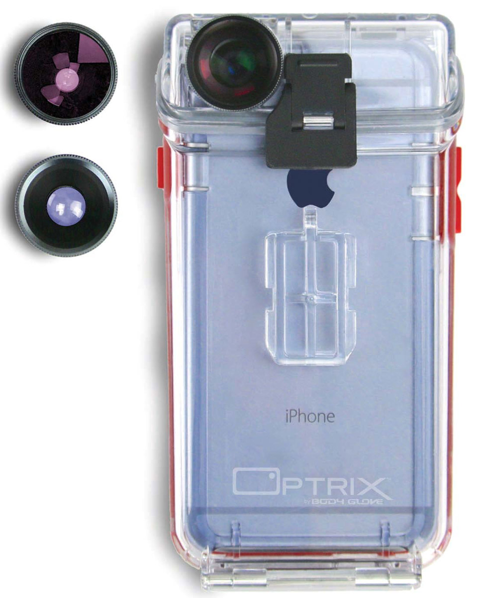 Optrix Photo FS-94767 чехол для Apple iPhone 6/6s с комплектом аксессуаров для фотосъемкиFS-94767 Optrix Photo FS-94767 чехол для Apple iPhone 6/6s с комплектом аксессуаров для фотосъемкиFS-94767Optrix Photo FS-94767 - набор для создания уникальных фотографий и видео при помощи вашего iPhone 6/6s. Ультралегкий защитный корпус обеспечит сохранность устройства в любых экстремальных условиях, тогда как сменные линзы значительно расширят возможности его камеры.Чехол отличается надежной конструкцией, превращающей ваш iPhone в полноценную экшн-камеру: съемка во время сплава по реке, велопрогулки, катания на лыжах, пляжного отдыха - все это возможно теперь при помощи Apple iPhone 6/6s.100% водонепроницаемость при погружении на глубину до 4,5 м (соответствует стандарту IP68)Ударопрочность: выдерживает падение с высоты до 6,1 м (соответствует стандарту MIL-STD-810G)Сверхпрочный корпус, сохраняющий весь функционал смартфонаСпециальная защитная мембрана сохраняет все свойства сенсорного экранаПодходит к широкому ассортименту креплений