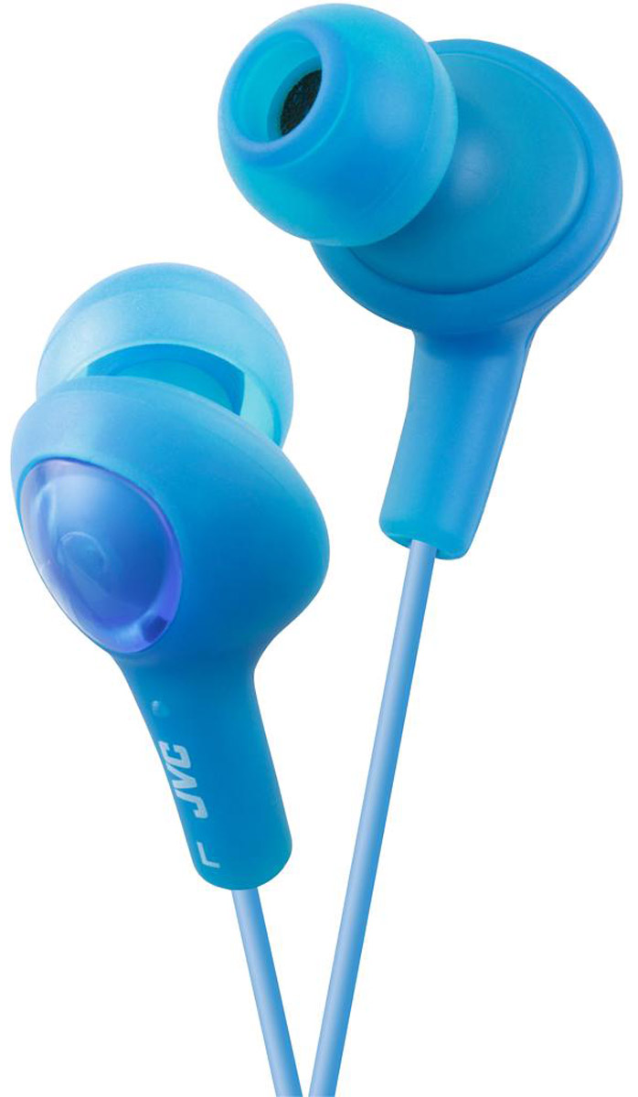 JVC Gumy Plus HA-FX5-A, Blue наушникиHA-FX5-A JVC Gumy Plus HA-FX5-A, Blue наушникиHA-FX5-AНаушники JVC Gumy Plus HA-FX5-A из мягкой резины обеспечивают комфортное и удобное прилегание. Благодаря неодимовому магниту, используемому в 11 мм драйверах, вы получаете качественное звучание и отличные басы. Наушники имеют кабель длиной 1 м с позолоченным штекером.