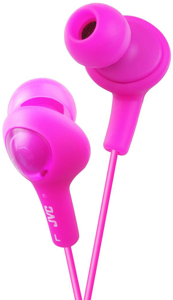 JVC Gumy Plus HA-FX5-P, Pink наушникиHA-FX5-P JVC Gumy Plus HA-FX5-P, Pink наушникиHA-FX5-PНаушники JVC Gumy Plus HA-FX5-P из мягкой резины обеспечивают комфортное и удобное прилегание. Благодаря неодимовому магниту, используемому в 11 мм драйверах, вы получаете качественное звучание и отличные басы. Наушники имеют кабель длиной 1 м с позолоченным штекером.