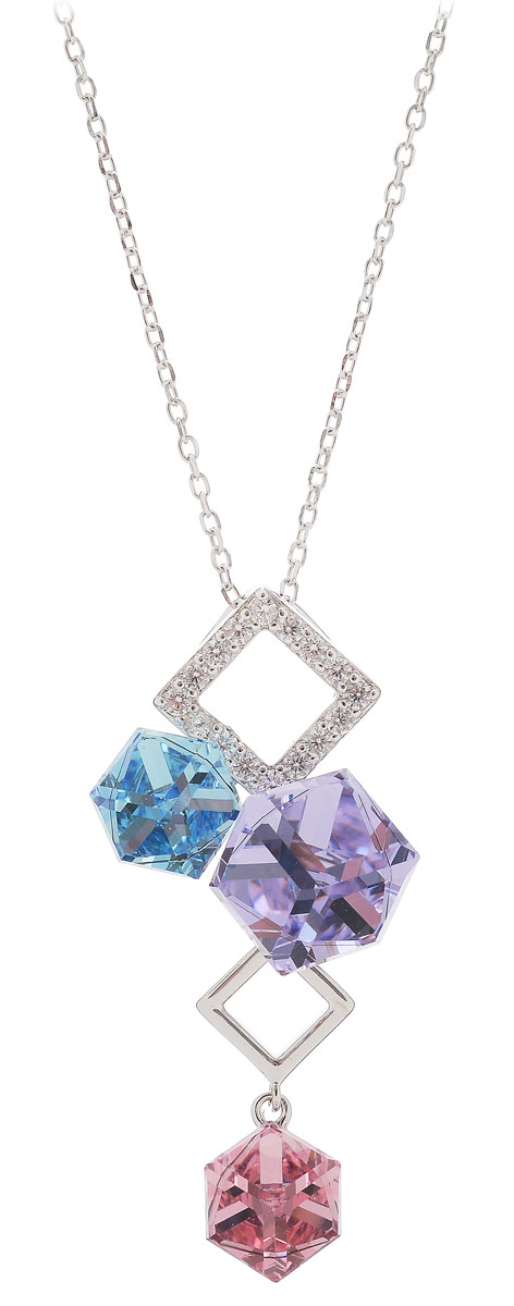 Кулон женский Vera Victoria Vito, цвет: серебряный, фиолетовый. YC0099A12GКолье (короткие одноярусные бусы) Кулон женский Vera Victoria Vito, цвет: серебряный, фиолетовый. YC0099A12GКолье (короткие одноярусные бусы)Изумительный кулон Vera Victoria Vito идеально дополнит ваш образ. Изделие выполнено из серебра и дополнено подвеской с радужными кубиками Swarovski. Цепочка застегивается на надежную шпренгельную- застежку. Такой изысканный аксессуар идеально завершит ваш образ и подчеркнет вашу индивидуальность.