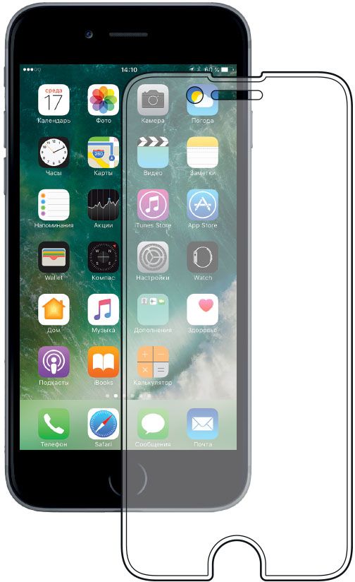 Deppa защитное стекло для Apple iPhone 7, Clear62031 Deppa защитное стекло для Apple iPhone 7, Clear62031Защитное стекло Deppa для смартфона Apple iPhone 7 изготовлено из специально обработанного многослойного закаленного стекла прочности 9H.Клеевой слой на задней поверхности позволяет легко устанавливать закаленное стекло без особых навыков. Олеофобное покрытие предотвратит появление следов от пальцев и сохранит чувствительность сенсора смартфона. Защитное стекло Deppa максимально защитит экран от царапин, повреждений, влаги и ударов.