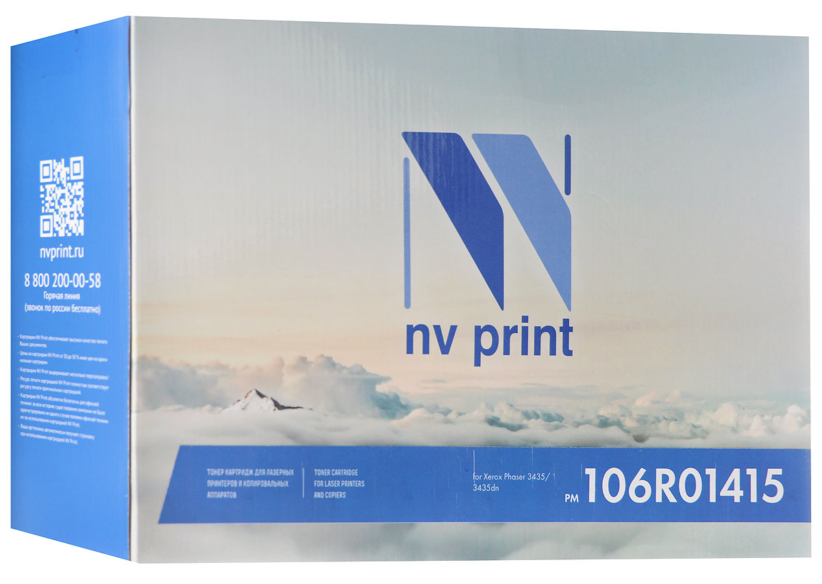 NV Print 106R01415, Black тонер-картридж для Xerox Phaser 3435/3435dnNV-106R01415 NV Print 106R01415, Black тонер-картридж для Xerox Phaser 3435/3435dnNV-106R01415Совместимый лазерный картридж NV Print 106R01415 для печатающих устройств Xerox - это альтернатива приобретению оригинальных расходных материалов. При этом качество печати остается высоким. Картридж обеспечивает повышенную чёткость чёрного текста и плавность переходов оттенков серого цвета и полутонов, позволяет отображать мельчайшие детали изображения.Лазерные принтеры, копировальные аппараты и МФУ являются более выгодными в печати, чем струйные устройства, так как лазерных картриджей хватает на значительно большее количество отпечатков, чем обычных. Для печати в данном случае используются не чернила, а тонер.