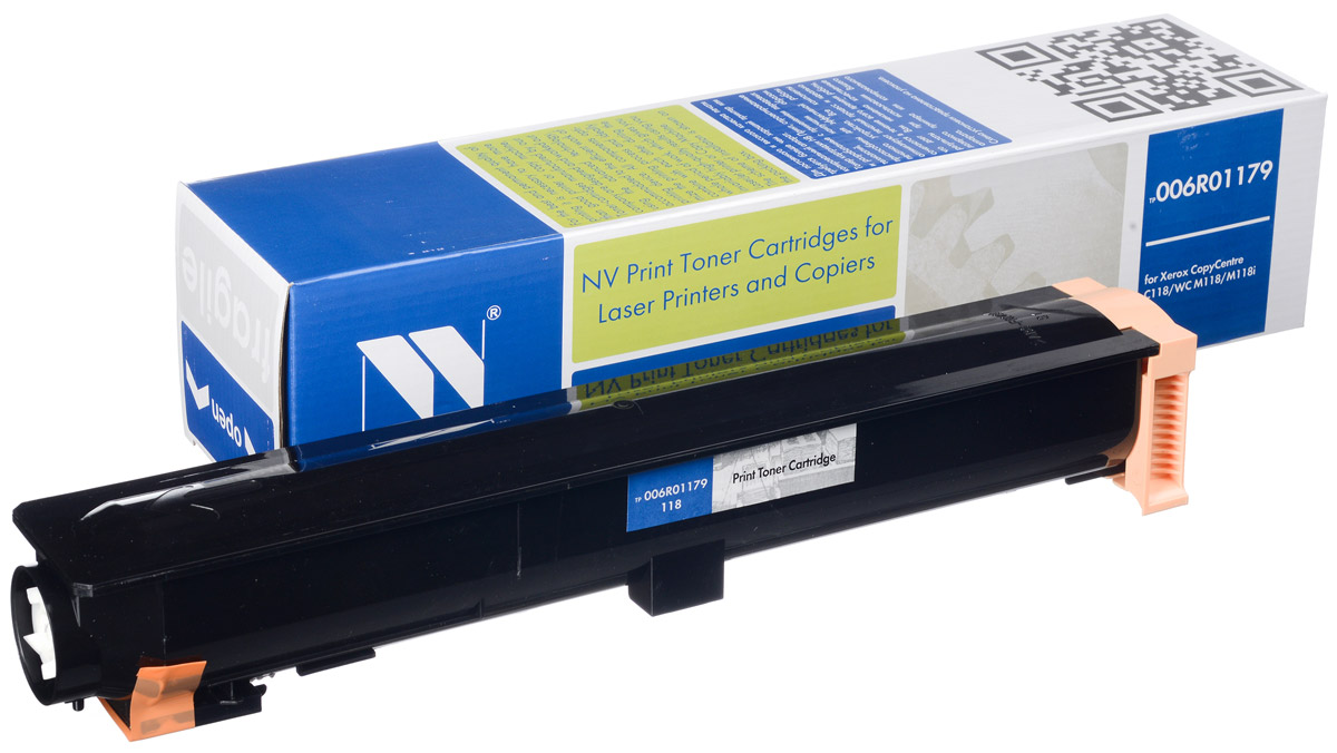 NV Print 006R01179, Black тонер-картридж для Xerox WC C118/M118/M118iNV-006R01179 NV Print 006R01179, Black тонер-картридж для Xerox WC C118/M118/M118iNV-006R01179Совместимый лазерный картридж NV Print 006R01179 для печатающих устройств Xerox WC - это альтернатива приобретению оригинальных расходных материалов. При этом качество печати остается высоким. Картридж обеспечивает повышенную чёткость чёрного текста и плавность переходов оттенков серого цвета и полутонов, позволяет отображать мельчайшие детали изображения.Лазерные принтеры, копировальные аппараты и МФУ являются более выгодными в печати, чем струйные устройства, так как лазерных картриджей хватает на значительно большее количество отпечатков, чем обычных. Для печати в данном случае используются не чернила, а тонер.