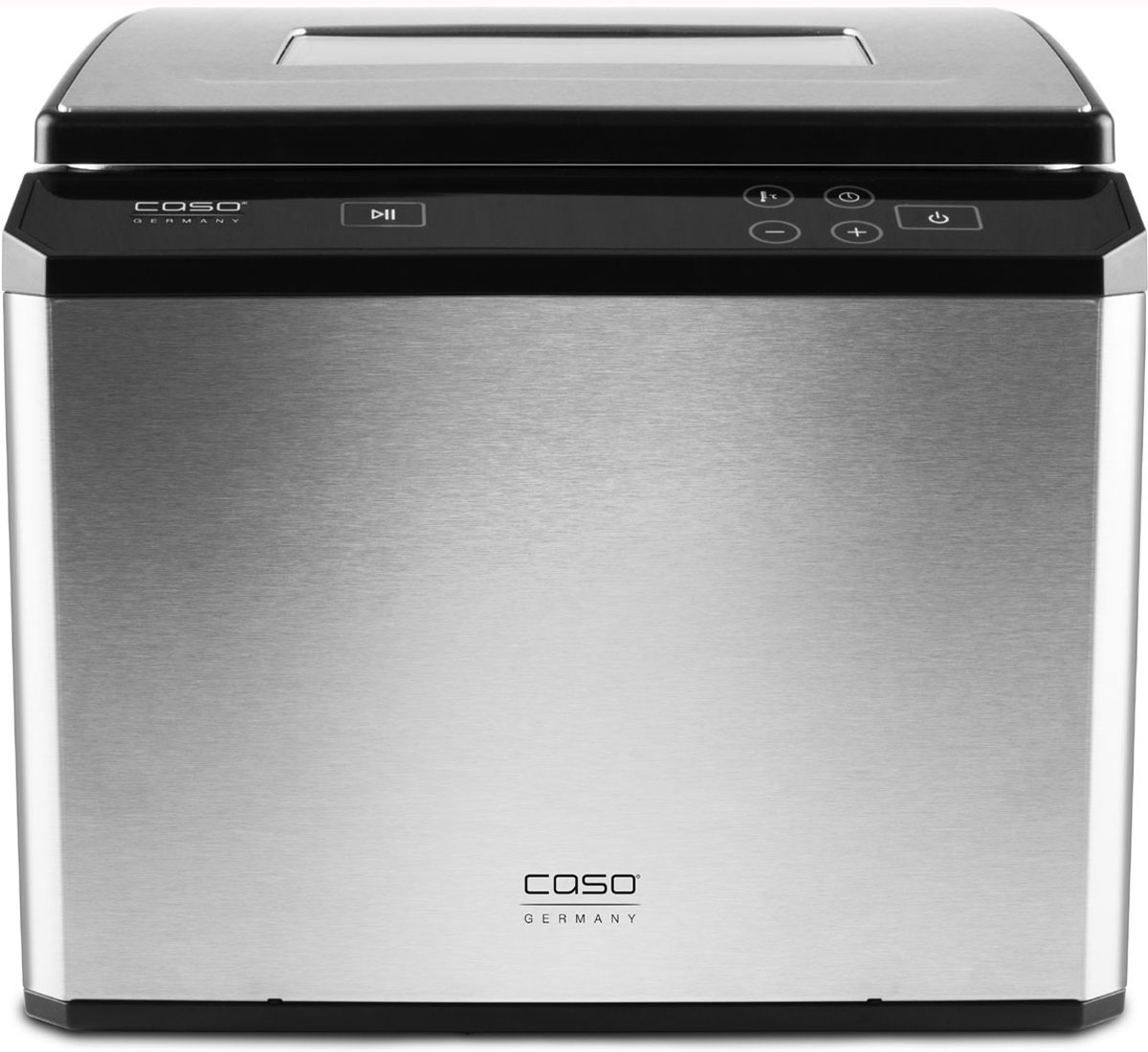 CASO SV 900, Black Silver су-видSV 900 CASO SV 900, Black Silver су-видSV 900Аппарат для готовки по технологии су-вид CASO SV 900 с корпусом из нержавеющей стали оборудован профессиональной системой циркуляции воды, служащей для очень точного регулирования температуры приготовления. Устройство обеспечивает идеальный вакуум для приготовления до 5 порций пищи на водяной бане. Точность измерения температуры регулируется с шагом 0,1°C в диапазоне от 30°C - до 90°C. Аппарат имеет простое управление с цифровым дисплеем, функцию быстрого нагрева воды, отложенного старта и систему фильтрации. Поверхности CASO SV 900 легко чистятся. Упакуйте ваш продукт в вакуумный пакет и готовьте!