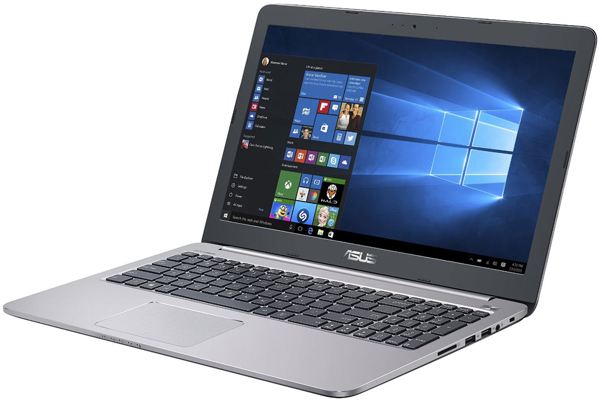 ASUS K501UX (K501UX-DM282T), GreyK501UX-DM282T ASUS K501UX (K501UX-DM282T), GreyK501UX-DM282TНадежный и комфортный в работе ноутбук Asus K501UX выполнен в современном корпусе с красивой отделкой.Asus K501UX отлично подходит и для работы с офисными программами, и для запуска мультимедийных приложений. В его аппаратную конфигурацию входят процессоры Intel Core, современное графическое ядро и высокоскоростной интерфейс USB 3.0. Ноутбук гарантирует моментальный выход из режима сна и комфортную работу практически в любых приложениях.Интеллектуальная система двойного охлаждения вентилятора- это модернизированная интеллектуальная система охлаждения с двумя независимыми вентиляторами, обеспечивающими охлаждение процессора и GPU. Эта исключительная система система поддерживает необходимую температуру, чтобы предотвратить перегрев и обеспечить стабильность системы, работаете ли вы на ресурсоемких задачах или играете.Asus IceCool обеспечивает температуру поверхности ноутбука между 28 и 35 градусами, что значительно ниже, чем температура тела, таким образом ваша работа за компьютером будет наиболее комфортной.Высокоскоростной интерфейс USB 3.0 в десять раз быстрее USB 2.0, поэтому он отлично подходит для передачи больших файлов, например, видео высокой четкости, и значительных объемов других данных между устройствами. К примеру, 25-гигабайтный фильм копируется на внешний накопитель всего за 70 секунд!Asus K501UX с его простыми линиями и минималистическим дизайном с металлической отделкой в равной степени подходит для использования как дома так и на рабочем месте. Необходимо отметить такие изысканные штрихи, как пескоструйная обработка поверхностей вокруг клавиатуры, выделенная кнопка питания и алмазная огранка вокруг сенсорной панели.Качество звука обычных ноутбуков ограничено размерами встроенной аудиосистемы. Зачастую звук во всем диапазоне частот генерируются в одном источнике, поэтому ему не хватает глубины. Технология SonicMaster, реализованная в ноутбуках Asus, представляет собой комплекс аппаратных и программных средств улучшения качества звука.Технология Asus Splendid позволяет оптимизировать настройку цветов для их лучшего восприятия. Asus Splendid автоматически улучшает качество картинки для достижения более глубоких цветов, высокого контраста и более яркого изображения в целом. Пользователь может с легкостью настроить картинку под свои предпочтения, выбрав подходящий режим настройки изображения и оптимальное представление телесных оттенков.Ноутбуки Asus K501UX оснащаются тачпадом с увеличенной площадью и поддержкой технологии Asus Smart Gesture, который дает пользователю полный контроль над работой ноутбука с помощью простых жестов.Встроенная веб-камера с разрешением HD поддерживает видеоконференции в формате 16:9, кроме того встроенный датчик позволяет оптимизировать качество изображения в условиях слабого освещения.Пользователи ноутбуков Asus K501UX получают возможность совершенно бесплатно пользоваться онлайн-хранилищем Asus WebStorage в течение трех лет. Удобный веб-интерфейс позволяет легко получать доступ к хранимым в Asus WebStorage файлам с любого устройства, имеющего доступ в Интернет.Точные характеристики зависят от модели.Ноутбук сертифицирован EAC и имеет русифицированную клавиатуру и Руководство пользователя.