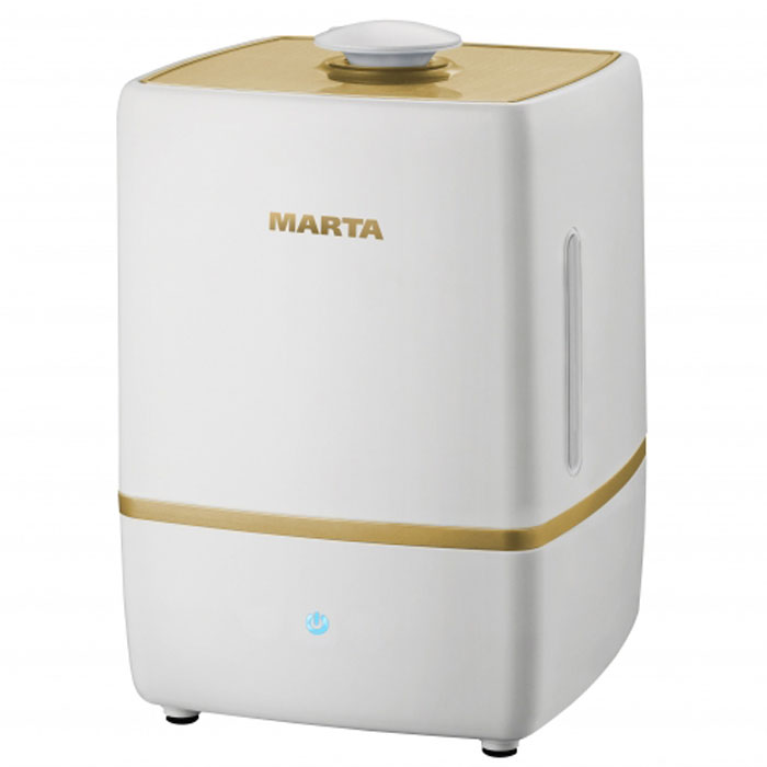Marta MT-2659, Light Amber увлажнитель воздухаMT-2659 Marta MT-2659, Light Amber увлажнитель воздухаMT-2659Увлажнитель воздуха Marta MT-2659 бесшумно нормализует уровень влажности в помещении до идеального уровня. Вы почувствуете разницу очень скоро, ведь от уровня влажности зависит и степень вашей работоспособности, и качество отдыха.Три режима интенсивности увлажнения позволяет создавать необходимый именно вам микроклимат, как дома, так и в офисе. Marta MT-2659 оснащен вместительным пятилитровым резервуаром. При расходе воды всего 250 мл/ч, такой объем позволяет поддерживать комфортные условия в жилом помещении на протяжении суток. Удобное и простое управление осуществляется при помощи сенсорной панели со светодиодной индикацией.