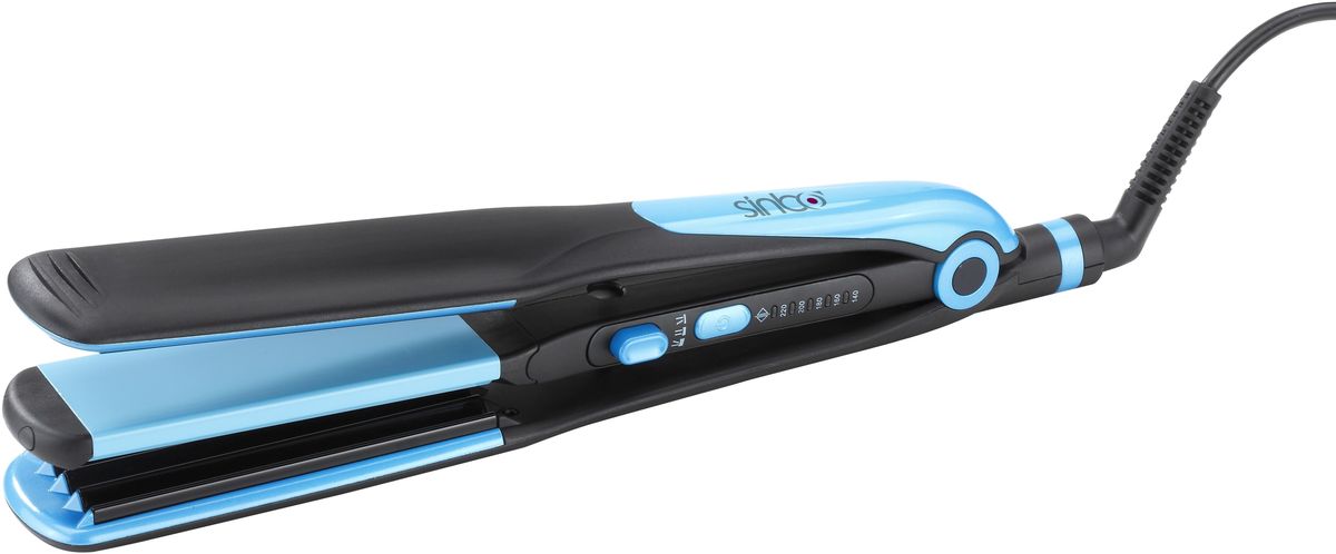 Sinbo SHD 7048, Black Blue выпрямитель для волосSHD 7048 Sinbo SHD 7048, Black Blue выпрямитель для волосSHD 7048Нет времени на укладку? Ерунда, это быстрее, чем вы привыкли думать! Новый выпрямитель для волос Sinbo SHD 7048 - настоящий спринтер мира причесок. Мощность в 55 Вт позволяет ему очень быстро нагреваться вплоть до температуры в 220 градусов. А значит, вы можете приступить к созданию нужной прически буквально через минуту после включения выпрямителя. Важно, что прибор работает не только быстро, но и деликатно. Керамические пластины очень бережно относятся к волосам.