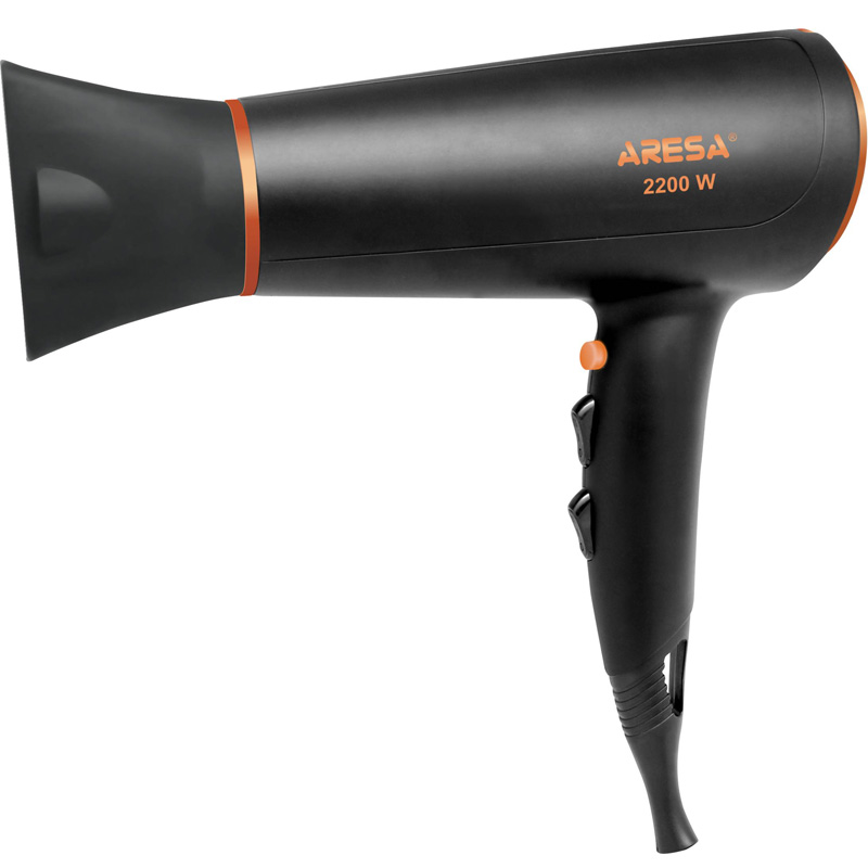 Aresa AR-3209 фенAR-3209 Aresa AR-3209 фенAR-3209Фен Aresa AR-3209 мощностью 2200 Вт благодаря петле для подвешивания, малым размерам и небольшому весу необычайно комфортен при обращении. Концентратор позволяет по очереди обработать каждую прядь для максимального эффекта укладки, переключатель температуры и скорости - подобрать режим для интенсивной или щадящей сушки. Устройство надежно защищено от перегрева во время использования.