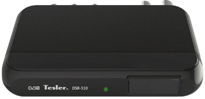 Tesler DSR-310 цифровой телевизионный ресивер DVB-T/T20291656 Tesler DSR-310 цифровой телевизионный ресивер DVB-T/T20291656Tesler DSR-310 - компактная модель без дисплея, но при этом ей присущи все достоинства DVB-T/T2 ресивера. Встроенный телегид поможет вам определиться с выбором интересного сериала, фильма или передачи. Кроме того, любой фрагмент эфира может быть записан на внешний накопитель и воспроизведен в любое удобное для вас время. Также Tesler DSR-310 может использован для воспроизведения мультимедийного контента.Чипсет: ALIi3812 ALAAТюнер: SONY CXD2861ER