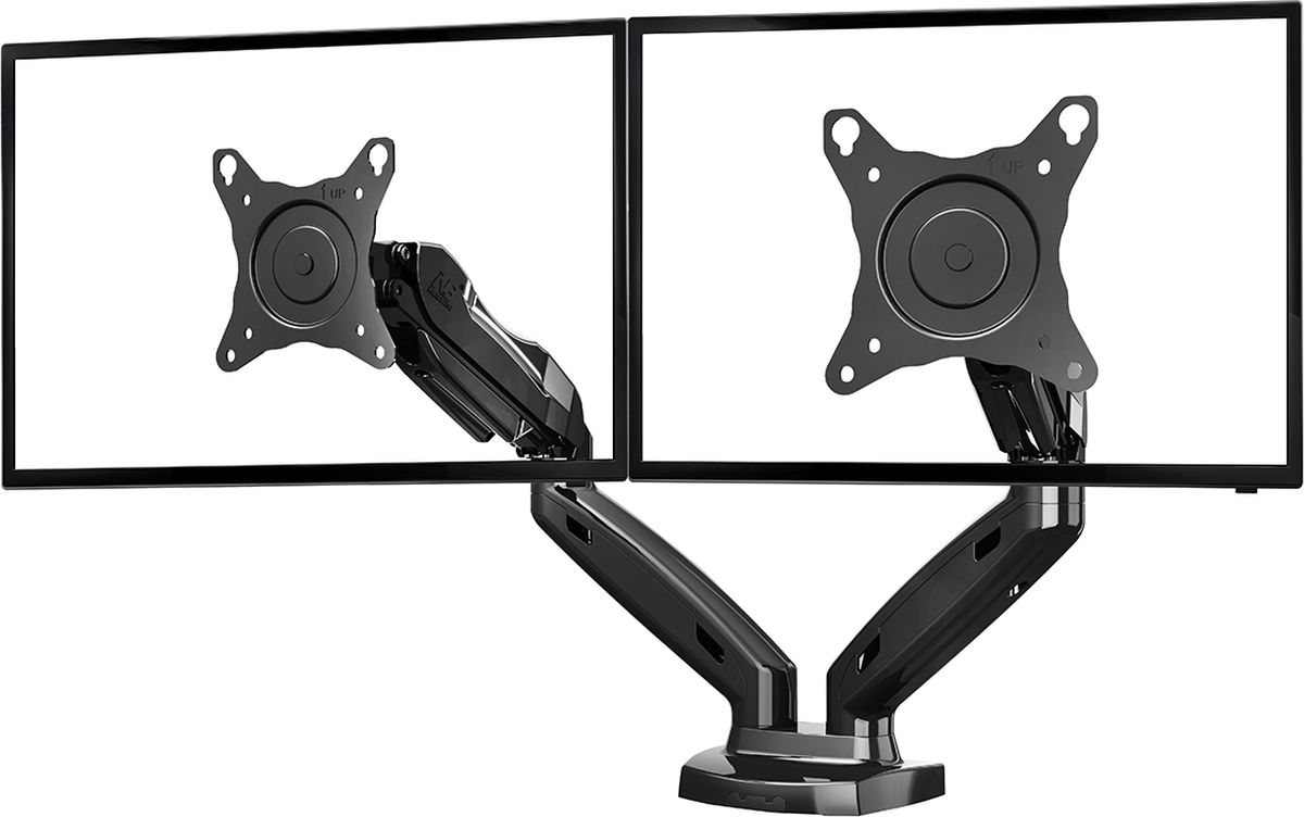 North Bayou NB F160, Black кронштейнчёрный North Bayou NB F160, Black кронштейнчёрныйКронштейн North Bayou NB F160 используется для компактного и удобного размещения мониторов с диагональю экрана от 17 до 27 дюймов. Модель устанавливается на столешницу и выдерживает нагрузку до 6,5 кг. Система газлифта позволяет вам зафиксировать экраны в любом удобном для вас положении. Предусмотрена как альбомная, так и портретная ориентация экрана.Данная модель выполнена из высокопрочных материалов, обеспечивает надежную фиксацию мониторов и равномерное распределение нагрузки на планку основания. Кронштейн может быть прикреплен к столешнице одним из двух способов: зажатием струбницы или же установкой на специальные крепления.