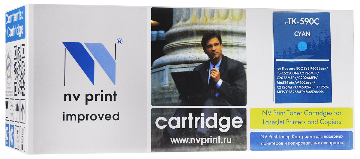 NV Print TK-590C, Cyan тонер-картридж для Kyocera FS-C2026MFP/C2126MFP/C2526MFP/C2626MFP/C5250DNNV-TK590C NV Print TK-590C, Cyan тонер-картридж для Kyocera FS-C2026MFP/C2126MFP/C2526MFP/C2626MFP/C5250DNNV-TK590CСовместимый лазерный картридж NV Print TK-590C для печатающих устройств Kyocera - это альтернатива приобретению оригинальных расходных материалов. При этом качество печати остается высоким. Тонер-картридж NV Print TK-590C спроектирован и разработан с применением передовых технологий, наилучшим образом приспособлен для эффективной работы печатного устройства. Все компоненты оптимизируют процесс печати и идеально сочетаются в течение всего времени работы, что дает вам неизменно качественные результаты при использовании вашего лазерного принтера.