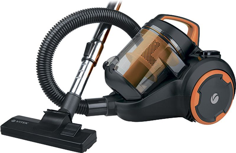 Vitek VT-8125 BK пылесосVT-8125(BK) Vitek VT-8125 BK пылесосVT-8125(BK)Пылесос Vitek VT-8125 BK предназначен для сухой уборки в помещениях с различными покрытиями. Прибор оснащен большим контейнером для сбора пыли. Такой пылесборник легко очистить - достаточно просто высыпать содержимое в мусорное ведро. Система Мультициклон обеспечивает максимальную мощность всасывания в процессе уборки.