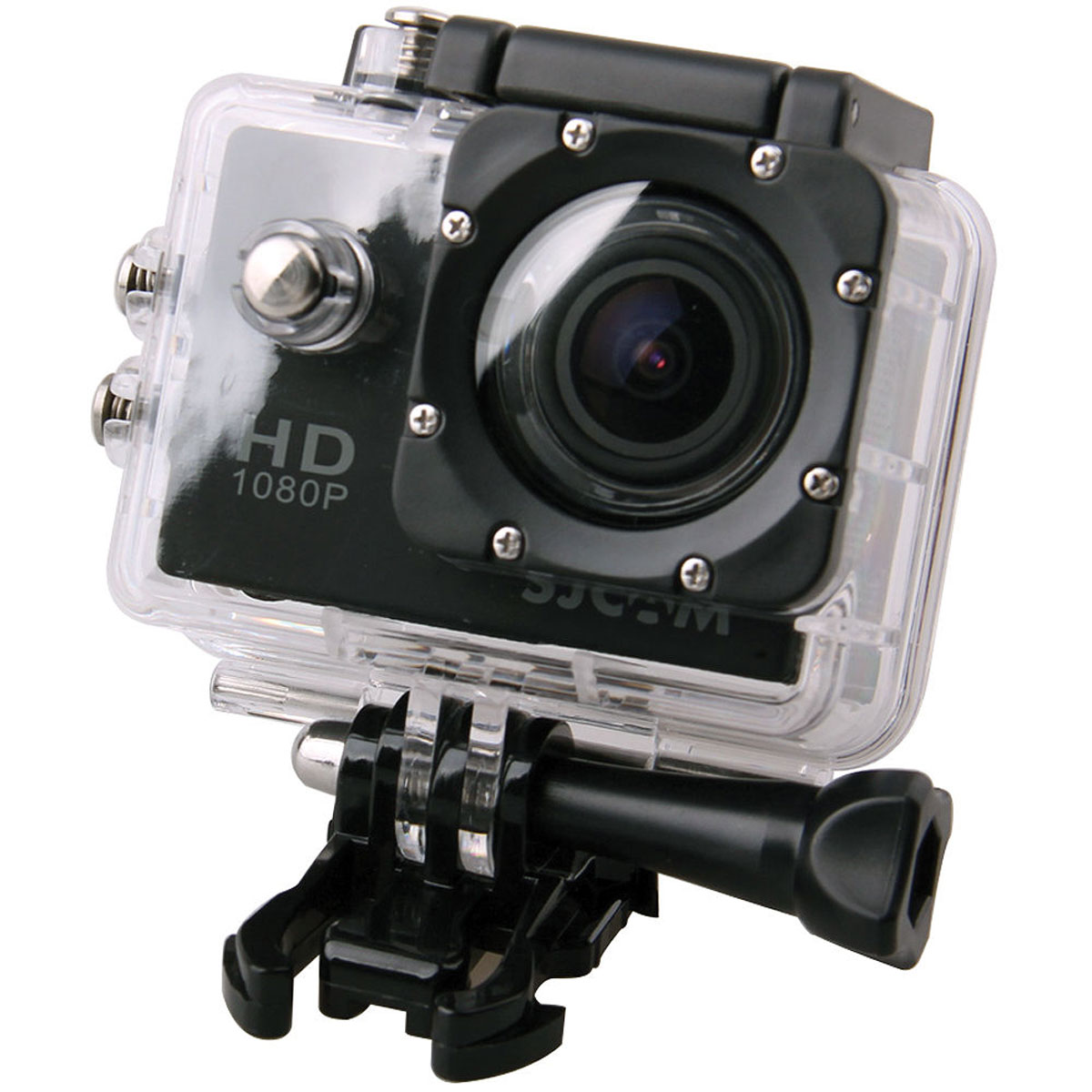 SJCAM SJ4000, Black экшн-камераSJ4000Black SJCAM SJ4000, Black экшн-камераSJ4000BlackSJCAM SJ4000 - это недорогой и качественный аналог GoPro. С ее помощью можно снимать экстремальные события, закрепив камеру в удобном месте. Вы также можете делать впечатляющие съёмки под водой на глубине до 30 метров благодаря водонепроницаемому боксу в комплекте.Благодаря режиму цейтаоферной съёмки камера SJCAM может сжимать многочасовые события (например, расцветающую розу) до нескольких секунд. Теперь восход солнца после съёмки произойдёт прямо на глазах ваших друзей! SJCAM SJ4000 может быть использована в качестве видеорегистратора благодаря возможности циклической записи. Для этого разместите её на стекле автомобиля с помощью специального крепления и нажмите на кнопку записи.Данную модель можно использовать и в качестве Full HD веб-камеры. Всё, что необходимо сделать - это подключить SJCAM к компьютеру через кабель USB и запустить Skype.Камера SJ4000 подойдёт практически для любых видов спорта. В комплекте вы найдёте крепления на велосипед, на шлем, липучки и ремни, позволяющие закрепить камеру на любые поверхности.Процессор: Novatek NT96650Дисплей: LCD, 1,5 (4:3)Емкость аккумулятора: 900 мАчВремя автономной работы: до 80 минут