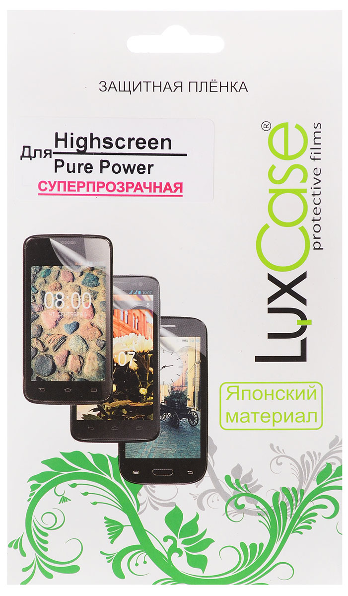 LuxCase защитная пленка для Highscreen Pure Power, суперпрозрачная51 LuxCase защитная пленка для Highscreen Pure Power, суперпрозрачная51Защитная пленка LuxCase для Highscreen Pure Power сохраняет экран смартфона гладким и предотвращает появление на нем царапин и потертостей. Структура пленки позволяет ей плотно удерживаться без помощи клеевых составов и выравнивать поверхность при небольших механических воздействиях. Пленка практически незаметна на экране смартфона и сохраняет все характеристики цветопередачи и чувствительности сенсора.