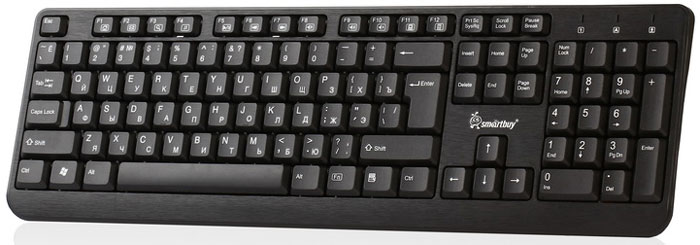 Smartbuy One 208, Black клавиатураSBK-208P-K Smartbuy One 208, Black клавиатураSBK-208P-KSmartBuy One 208 - стильная и функциональная клавиатура. Привычная классическая раскладка, надежный мембранный механизм клавиш. Прочная усиленная конструкция продлевает срок службы клавиатуры. Угол наклона регулируется с помощью ножек. Для работы не нужны драйверы, просто подключите клавиатуру к компьютеру!