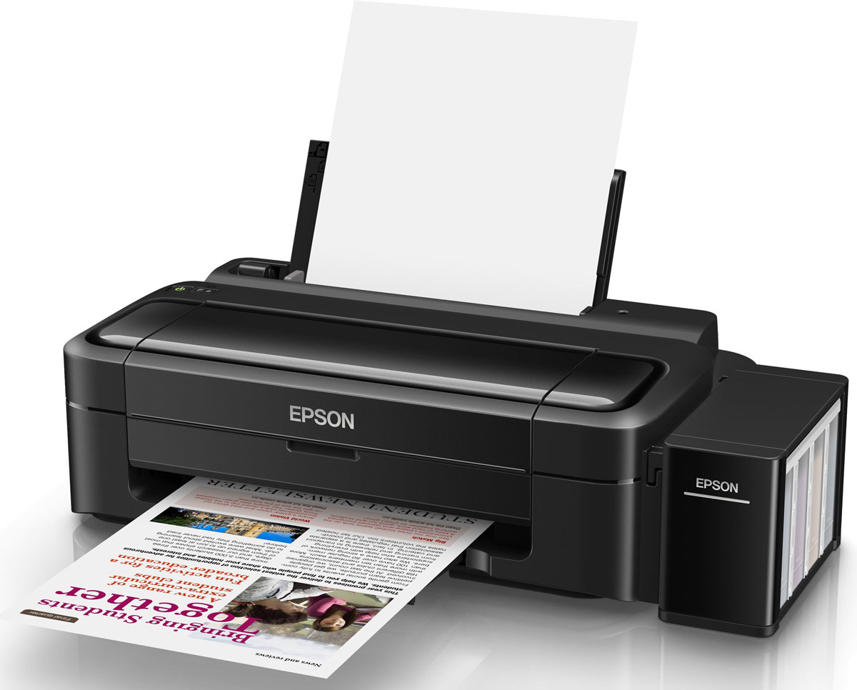 Epson L132 принтерC11CE58403 Epson L132 принтерC11CE58403Epson L132 - принтер со стартовым комплектом расходных материалов, рассчитанным на 3 года печати и возможностью печати фото без полей.Особенность всех устройств Фабрики печати Epson – это печать без картриджей. Вместо картриджей Epson L132 использует специальные емкости, из которых чернила поступают в печатающую головку через специальные тракты. При этом уникальное строение емкостей и трактов гарантирует высокое качество печати и надежность работы устройства даже без использования картриджей.Расходными материалами к Epson L132 служат контейнеры с чернилами высоким ресурсом. Так четырех контейнеров с голубыми, пурпурными, желтыми и черными чернилами хватит на печать 7500 цветных и 4500 ч/б документов, то есть при средней нагрузке в 300 страниц в месяц стартового набора чернил вам хватит почти на 3 года печати без необходимости закупки расходных материалов!Благодаря уникальной технологии печати Epson Micro Piezo и точному контролю давления в емкостях с чернилами вы всегда получаете отпечатки превосходного качества. Специально разработанные материалы, на основе которых изготовлены компоненты устройства, обеспечивают долгий срок службы принтера и работу без поломок.Для пользователей, которым нужна преимущественно печать цветных документов, но при этом изредка хочется печатать фотографии будет очень полезна функция печати фото формата 10х15 без полей. Теперь вы сможете распечатать ваши любимые фотографии, которые будут радовать вас яркими цветами и оттенками.