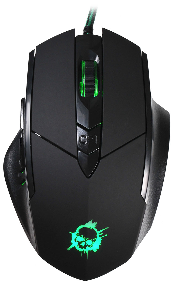 Oklick 815G Inferno, Black игровая мышь351860 Oklick 815G Inferno, Black игровая мышь351860Oklick 815G Inferno - это игровая проводная мышь черно цвета с 6-ю кнопками, колесом прокрутки и интерфейсом подключения USB.Эргономичный корпус, адаптированный под правую руку, крепко сидит под пальцами и не скользит. Дополнительный комфорт обеспечивает регулируемая точность сенсора, разрешение которого варьируется до 2400 dpi.Надежный канал связи гарантирует моментальную реакцию на каждое действие, что особо важно для динамичных игр. Боковые клавиши позволяют быстро перемещаться по страницам в браузере, назад и вперед.