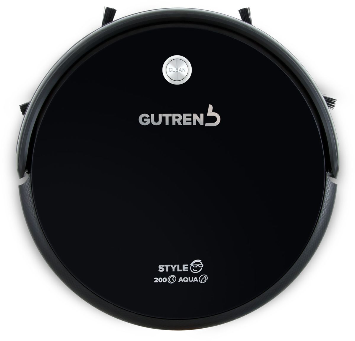 Gutrend Style 200 Aqua, Black робот-пылесосGUTREND Style 200 Aqua Gutrend Style 200 Aqua, Black робот-пылесосGUTREND Style 200 AquaЭлегантный дизайн, выверенные линии, сочетание стекла и металла, формы и цвета - новый робот-пылесосSTYLE 200 Aqua от GUTREND определенно украсит интерьер вашего дома! Каждый раз, запуская STYLE 200 Aqua, вы приобретаете свободное время для более важных и любимых занятий. Данная модель непременно будет дарить Вам положительные эмоции вновь и вновь!Этот робот-пылесос предназначен как для влажной, так и для сухой уборки. Одной из уникальных особенностей данной модели является автоматическая подача воды при проведении влажной уборки. Через систему капилляров капли воды поступают на микрофибру, поддерживая ее во влажном состоянии на протяжении всего времени уборки. Благодаря технологии «SMART DRIP» капли воды дозируются в нужной пропорции, и перестают поступать из контейнера в случае остановки пылесоса. Робот-пылесос обладает литий-ионным аккумулятором с повышенной емкостью (2600 mAh) и напряжением (14,8 В), что позволяет работать длительное время (до 200 мин.), убирая площадь до 240 кв.м. на одном заряде. Усовершенствованный мотор обеспечивает высокую мощность всасывания, и в тоже время низкий уровень шума (50 дБ).За счет небольших габаритов (30,5 см в диаметре и 7,5 см в высоту), робот-пылесос с легкостью производит уборку под мебелью и в других труднодоступных для традиционной уборки местах. Датчики, расположенные по всему корпусу (30 шт.), помогают роботу избежать столкновения с предметами интерьера, а также предохраняют его от падения с высоты. Специальная конструкция колес позволяет пылесосу преодолевать пороги и выступы высотой до 15 мм.STYLE 200 Aqua обладает достаточно емким пылесборником (0,45 л), которого хватит на проведение сразу нескольких уборок. Система фильтрации предусматривает 3 ступени. Робот-пылесос STYLE 200 Aqua оснащен по последнему слову техники, и обладает рекордным количеством режимов уборки (всего 8 режимов): Влажная уборка с автоподачей воды, автоматическая уборка, быстрая уборка, уборка сильных загрязнений, максимальная мощность, очистка пятен, уборка вдоль стен и в углах, уборка по расписанию.