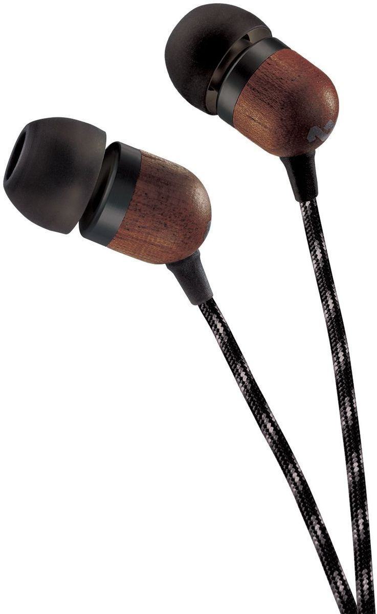 House of Marley Smile Jamaica Signiture Black наушникиEM-JE041-SB House of Marley Smile Jamaica Signiture Black наушникиEM-JE041-SBУдобные наушники House of Marley Smile Jamaica с легким дизайном изготовлены из экологически чистых материалов. Корпус наушников выполнен из бамбука с алюминиевой вставкой. Мощные 9-мм драйверы позволяют насладиться полноценным живым звучанием с отличной шумоизоляцией.Тканевая оплетка повышает надежность кабеля, помогает избежать спутывания и снижает микрофонный шум. Для любителей слушать музыку со смартфона кабель оснащен однокнопочным пультом, благодаря которому устройство не нужно доставать из кармана, чтобы поставить на паузу или ответить на звонок.