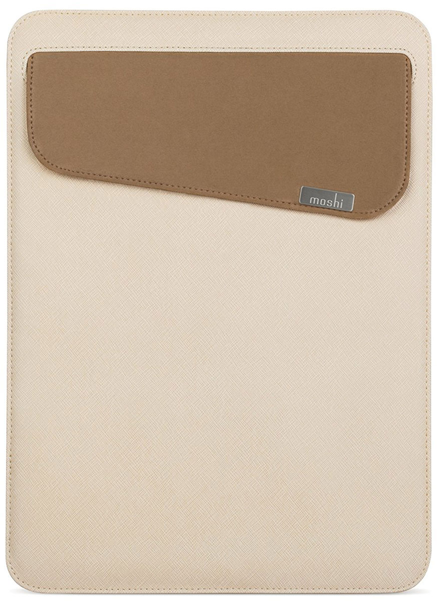 Moshi Muse Slim Fit Carrying Case чехол для Apple MacBook 13, Sahara Biege99MO034715 Moshi Muse Slim Fit Carrying Case чехол для Apple MacBook 13, Sahara Biege99MO034715Moshi Muse Slim Fit Carrying Case - чехол, специально созданный для вашего MacBook 13. Это идеальный аксессуар для динамичного образа жизни. Отсутствие молнии позволяет убирать и доставать ваш MacBook, не царапая корпус. Прочная и приятная на ощупь внешняя отделка защищает от мелких царапин и ударов, а мягкое внутреннее покрытие из микрофибры Terahedron удаляет отпечатки пальцев, слегка прижимая ваше устройство. Moshi Muse Slim Fit оснащена системой открытия SlipGrip, которая действует как предохранитель, чтобы предотвратить от случайного падения ваш MacBook, даже когда он перевернут. Данная модель также включает в себя внешний карман для удобного хранения адаптеров и кабелей.