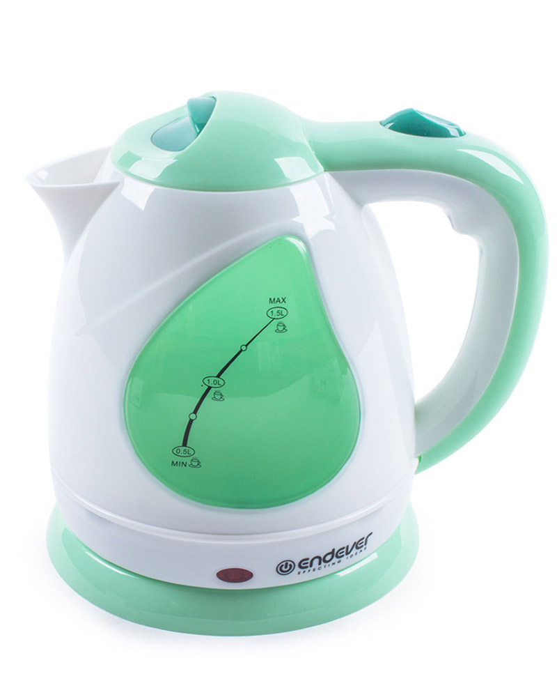 Endever KR-349 электрический чайникKR-349 Endever KR-349 электрический чайникKR-349Endever KR-349 - это мощная (2100 Вт) модель большого объема (1,5 л). С помощью этого чайника вы сможете приготовить чай на большую компанию за считанные минуты. Вращающийся корпус сделает использование чайника еще более удобным.