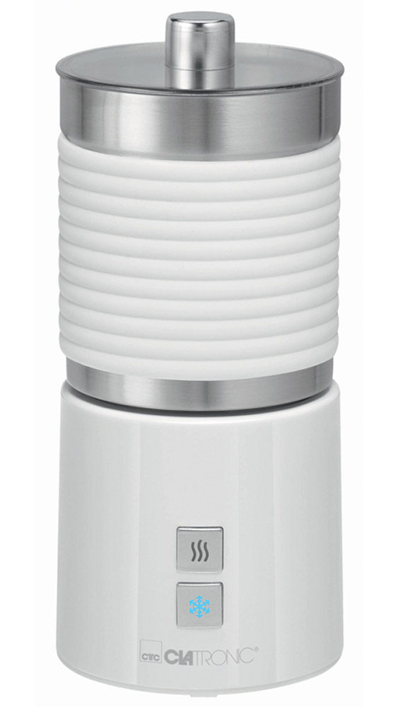 Clatronic MS 3654 soft touch, White пеновзбивательMS 3654 soft touch weiss Clatronic MS 3654 soft touch, White пеновзбивательMS 3654 soft touch weissПеновзбиватель Clatronic MS 3654 soft touch просто необходим для получения кремообразной молочной пены (холодной и горячей). Также он идеален для приготовления латте, макьято, какао, капучино или фраппе. Благодаря этому устройству вы получите молочную пену за очень короткое время.