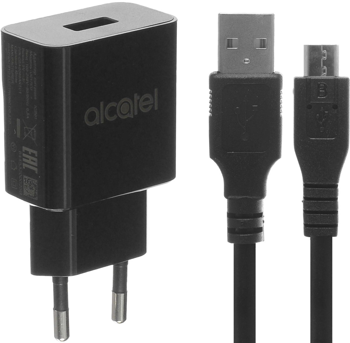 Alcatel UC17-3AALRU1, Black сетевое зарядное устройствоUC17-3AALRU1 Alcatel UC17-3AALRU1, Black сетевое зарядное устройствоUC17-3AALRU1Сетевое зарядное устройство Alcatel UC17-3AALRU1 предназначено для зарядки и питания мобильного устройства от бытовой сети переменного тока. Вы можете заряжать любые устройства, совместимые с выходным током зарядки до 3А и напряжением 5В.