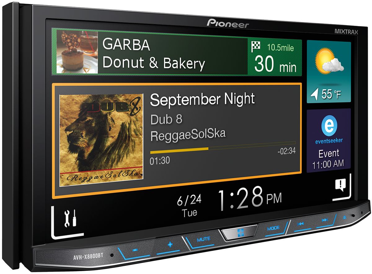 Pioneer AVH-X8800BT автомагнитола1024285 Pioneer AVH-X8800BT автомагнитола1024285У продвинутого водителя может быть все: Pioneer AVH-X8800BT с высококачественным аудио и видео и современные возможности подключения вашего смартфона. С Apple CarPlay, Android Auto, AppRadio Mode, Bluetooth и не только можно подключить буквально все.Эта автомобильный мультимедийный ресивер с большим полностью съемным 7-дюймовым экраном Clear Type Resistive, поддержкой удобных жестов и интуитивным простым в использовании интерфейсом как в смартфоне, который можно настроить по вашим предпочтениям. Чтобы увеличить громкость, к AVH-X8800BT можно подключить несколько дополнительных усилителей, громкоговорителей или сабвуферов через 3 RCA высоковольтных выхода предусилителя. Слушайте свою музыку через колонки или смотрите фильмы и получайте удовольствие от поездки! Благодаря наличию двух разъемов USB вы можете существенно расширить возможности системы. Подключите iPod пассажира, не отсоединяя своего устройства, чтобы увеличить объем фонотеки. Оставьте iPod в автомобиле и добавьте в микс новые композиции с USB-диска. Возможности безграничны.CarPlay и Android Auto дает возможность осуществлять звонки, использовать навигацию, воспроизводить музыку, отправлять сообщения с iPhone/Android устройств при помощи голосовых команд, не отвлекаясь от вождения. HDMI вход позволяет подключить к головному устройству AVH-X8800BT дополнительные источники, используя HDMI для передачи аудио и видео в HD качестве.MIXTRAX создает бесконечный микс из вашей музыкальной библиотеки для идеальной вечеринки, дополняя ее рядом DJ-эффектов и клубной цветомузыкой.
